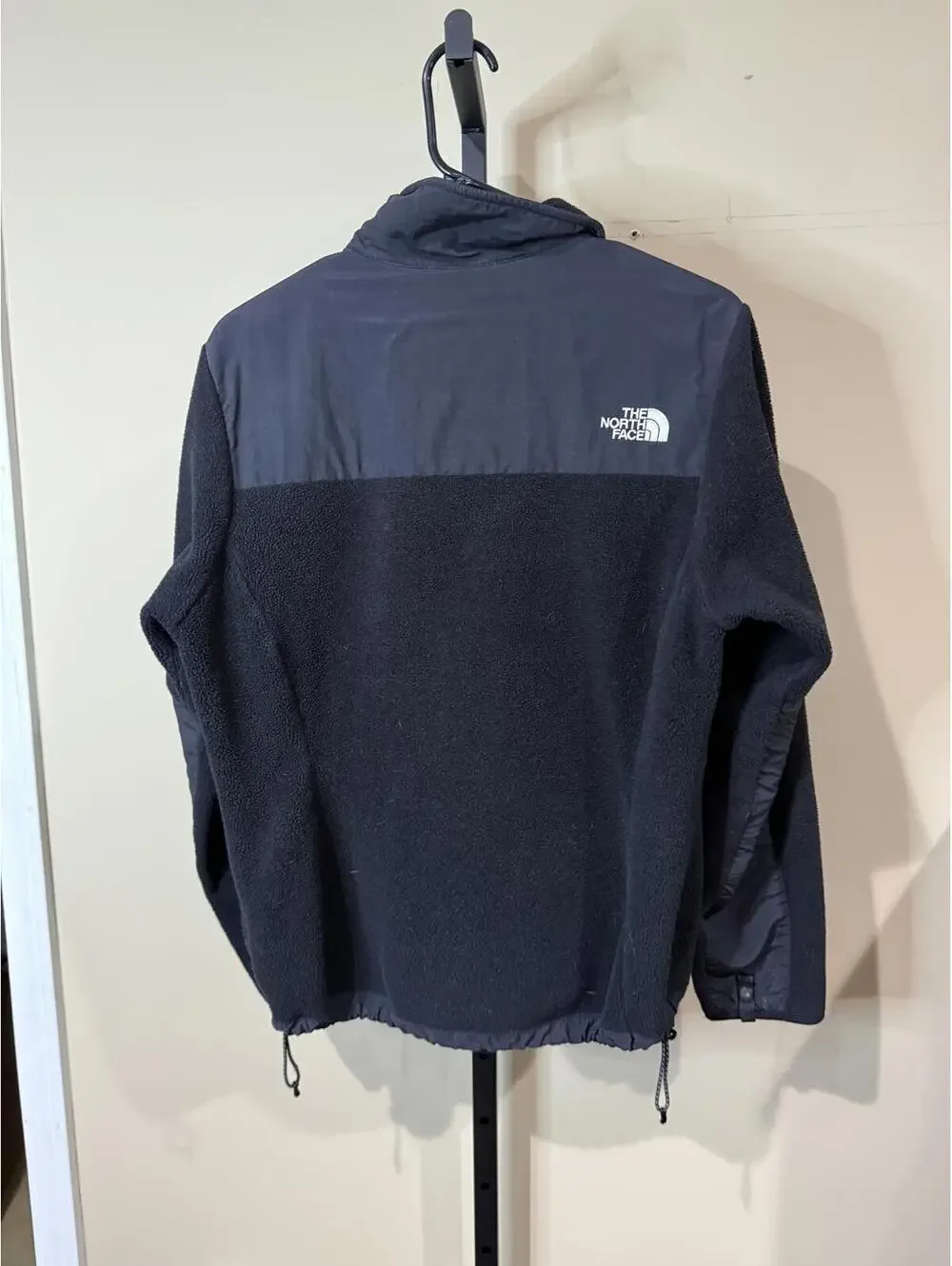 The North Face Men's Black Fleece Jacket with Chest Pocket Medium